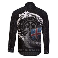 Iceland Viking Drakkar Family Matching Long Sleeve Bodycon Dress and Hawaiian Shirt Viking Blood - Wonder Print Shop