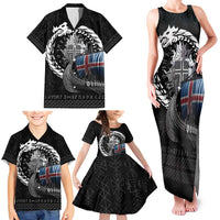 Iceland Viking Drakkar Family Matching Tank Maxi Dress and Hawaiian Shirt Viking Blood - Wonder Print Shop