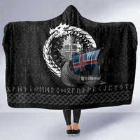 Iceland Viking Drakkar Hooded Blanket Viking Blood - Wonder Print Shop