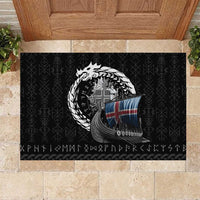 Iceland Viking Drakkar Rubber Doormat Viking Blood - Wonder Print Shop