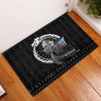 Iceland Viking Drakkar Rubber Doormat Viking Blood - Wonder Print Shop