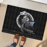 Iceland Viking Drakkar Rubber Doormat Viking Blood - Wonder Print Shop