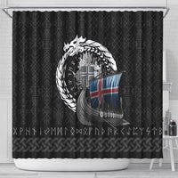 Iceland Viking Drakkar Shower Curtain Viking Blood - Wonder Print Shop