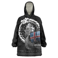 Iceland Viking Drakkar Wearable Blanket Hoodie Viking Blood - Wonder Print Shop