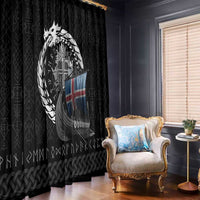 Iceland Viking Drakkar Window Curtain Viking Blood - Wonder Print Shop