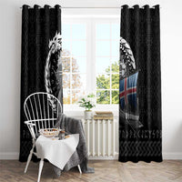 Iceland Viking Drakkar Window Curtain Viking Blood - Wonder Print Shop