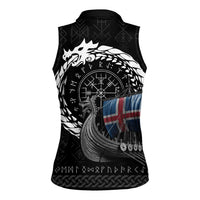 Iceland Viking Drakkar Women Sleeveless Polo Shirt Viking Blood - Wonder Print Shop