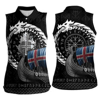 Iceland Viking Drakkar Women Sleeveless Polo Shirt Viking Blood - Wonder Print Shop