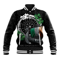 Ireland Viking Drakkar Baseball Jacket Viking Blood - Wonder Print Shop