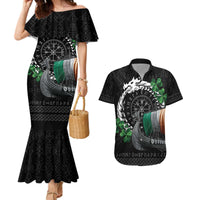 Ireland Viking Drakkar Couples Matching Mermaid Dress and Hawaiian Shirt Viking Blood - Wonder Print Shop