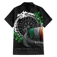 Ireland Viking Drakkar Family Matching Off Shoulder Short Dress and Hawaiian Shirt Viking Blood - Wonder Print Shop