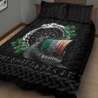 Ireland Viking Drakkar Quilt Bed Set Viking Blood - Wonder Print Shop