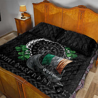 Ireland Viking Drakkar Quilt Bed Set Viking Blood - Wonder Print Shop