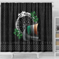 Ireland Viking Drakkar Shower Curtain Viking Blood - Wonder Print Shop
