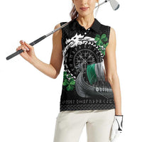 Ireland Viking Drakkar Women Sleeveless Polo Shirt Viking Blood - Wonder Print Shop