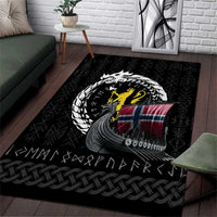 Norway Viking Drakkar Area Rug Viking Blood - Wonder Print Shop
