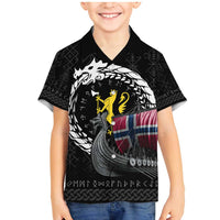 Norway Viking Drakkar Family Matching Mermaid Dress and Hawaiian Shirt Viking Blood - Wonder Print Shop