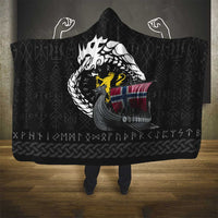 Norway Viking Drakkar Hooded Blanket Viking Blood - Wonder Print Shop