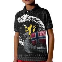 Norway Viking Drakkar Kid Polo Shirt Viking Blood - Wonder Print Shop