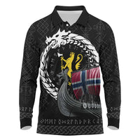 Norway Viking Drakkar Long Sleeve Polo Shirt Viking Blood - Wonder Print Shop
