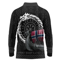 Norway Viking Drakkar Long Sleeve Polo Shirt Viking Blood - Wonder Print Shop