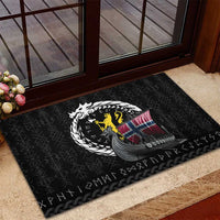 Norway Viking Drakkar Rubber Doormat Viking Blood - Wonder Print Shop