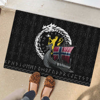 Norway Viking Drakkar Rubber Doormat Viking Blood - Wonder Print Shop