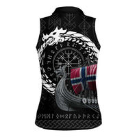 Norway Viking Drakkar Women Sleeveless Polo Shirt Viking Blood - Wonder Print Shop