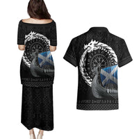 Scotland Viking Drakkar Couples Matching Puletasi and Hawaiian Shirt Viking Blood - Wonder Print Shop