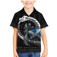 Scotland Viking Drakkar Family Matching Mermaid Dress and Hawaiian Shirt Viking Blood - Wonder Print Shop