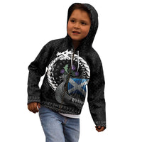 Scotland Viking Drakkar Kid Hoodie Viking Blood - Wonder Print Shop