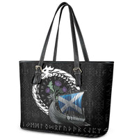 Scotland Viking Drakkar Leather Tote Bag Viking Blood - Wonder Print Shop