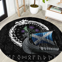 Scotland Viking Drakkar Round Carpet Viking Blood - Wonder Print Shop