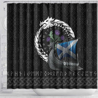 Scotland Viking Drakkar Shower Curtain Viking Blood - Wonder Print Shop