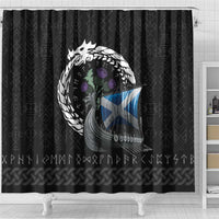 Scotland Viking Drakkar Shower Curtain Viking Blood - Wonder Print Shop