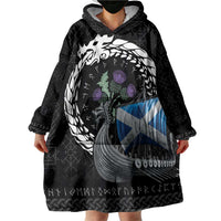 Scotland Viking Drakkar Wearable Blanket Hoodie Viking Blood - Wonder Print Shop