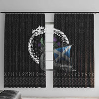 Scotland Viking Drakkar Window Curtain Viking Blood - Wonder Print Shop