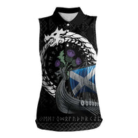 Scotland Viking Drakkar Women Sleeveless Polo Shirt Viking Blood - Wonder Print Shop