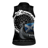 Scotland Viking Drakkar Women Sleeveless Polo Shirt Viking Blood - Wonder Print Shop
