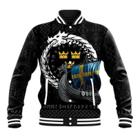 Sweden Viking Drakkar Baseball Jacket Viking Blood - Wonder Print Shop