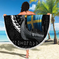 Sweden Viking Drakkar Beach Blanket Viking Blood - Wonder Print Shop