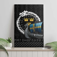 Sweden Viking Drakkar Canvas Wall Art Viking Blood - Wonder Print Shop