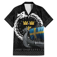 Sweden Viking Drakkar Family Matching Mermaid Dress and Hawaiian Shirt Viking Blood - Wonder Print Shop