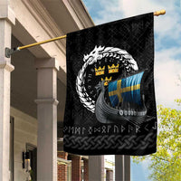 Sweden Viking Drakkar Garden Flag Viking Blood - Wonder Print Shop