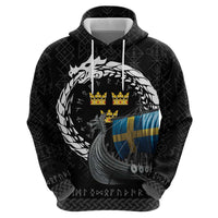 Sweden Viking Drakkar Hoodie Viking Blood - Wonder Print Shop
