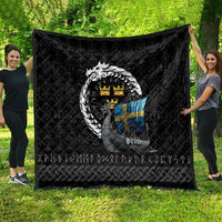 Sweden Viking Drakkar Quilt Viking Blood - Wonder Print Shop