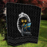 Sweden Viking Drakkar Quilt Viking Blood - Wonder Print Shop