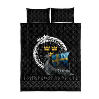 Sweden Viking Drakkar Quilt Bed Set Viking Blood - Wonder Print Shop