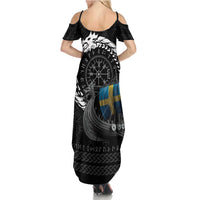 Sweden Viking Drakkar Summer Maxi Dress Viking Blood - Wonder Print Shop