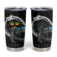 Sweden Viking Drakkar Tumbler Cup Viking Blood - Wonder Print Shop